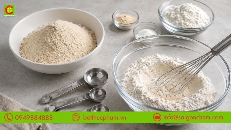 Liều lượng v&agrave; c&aacute;ch phối trộn wheat gluten