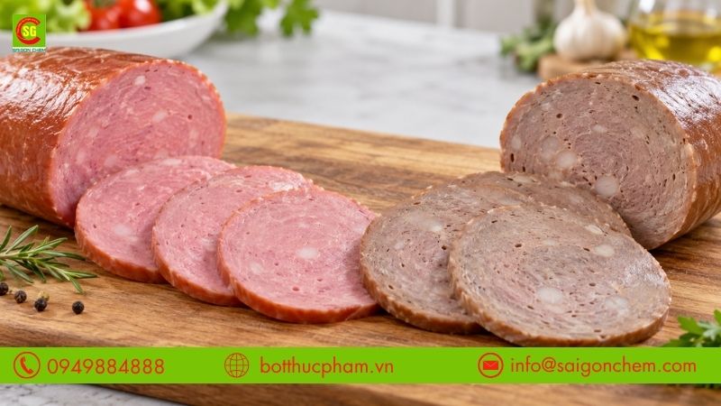 Sản phẩm chuyển sang màu xám nâu do myoglobin bị oxy hóa trong quá trình bảo quản hoặc chế biến