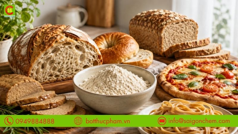 Ứng dụng đa dạng của bột gluten trong thực phẩm
