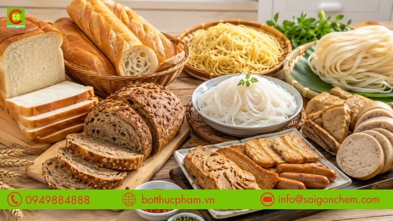Ứng dụng Wheat Gluten &Uacute;c trong thực phẩm