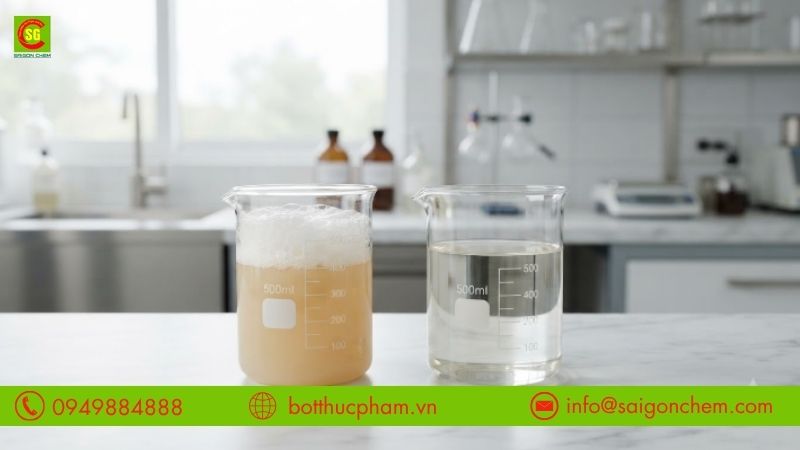 Vai tr&ograve; của chất ph&aacute; bọt trong thực phẩm