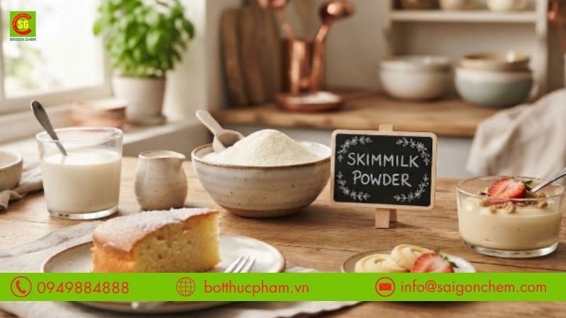 Ứng dụng bột sữa gầy trong thực phẩm