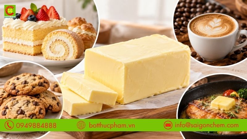 Bơ động vật Beckmann được sử dụng trong b&aacute;nh ngọt, b&aacute;nh quy, c&agrave; ph&ecirc; v&agrave; chế biến m&oacute;n ăn