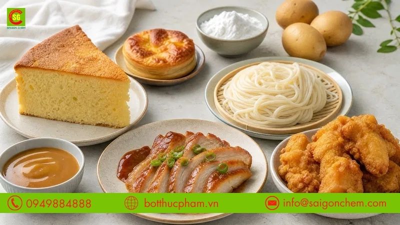 C&aacute;c ứng dụng của tinh bột khoai t&acirc;y trong thực phẩm