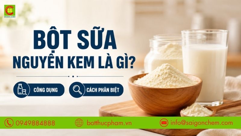 Bột Sữa Nguyên Kem Là Gì? Công Dụng Và Cách Phân Biệt Với Bột Sữa Gầy