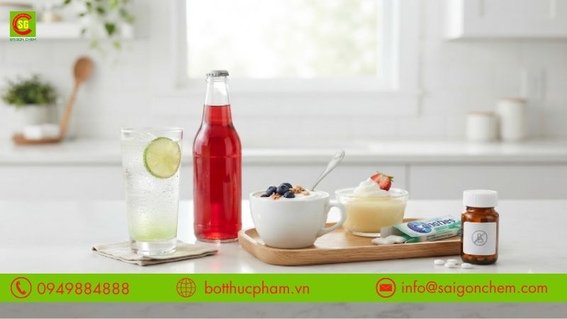 C&ocirc;ng dụng v&agrave; ứng dụng của đường Aspartame