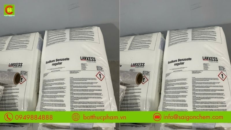 Sodium Benzoate H&agrave; Lan ch&iacute;nh h&atilde;ng được ph&acirc;n phối tại Bột Thực Phẩm