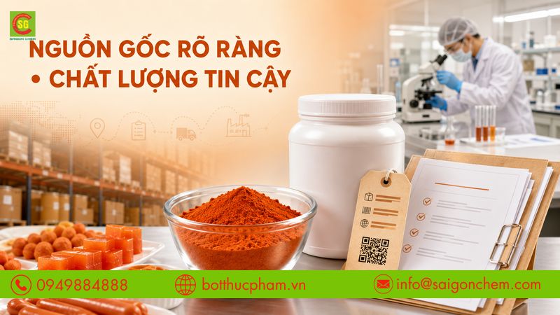 Lựa chọn nh&agrave; cung cấp uy t&iacute;n với nguồn gốc v&agrave; chất lượng r&otilde; r&agrave;ng. 