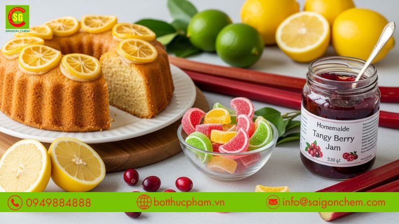 Chất tạo vị chua gi&uacute;p c&acirc;n bằng hương vị thực phẩm