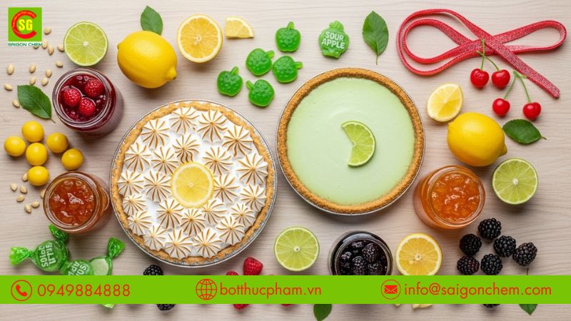 Phụ gia tạo vị chua gi&uacute;p bảo quản, ổn định sản phẩm
