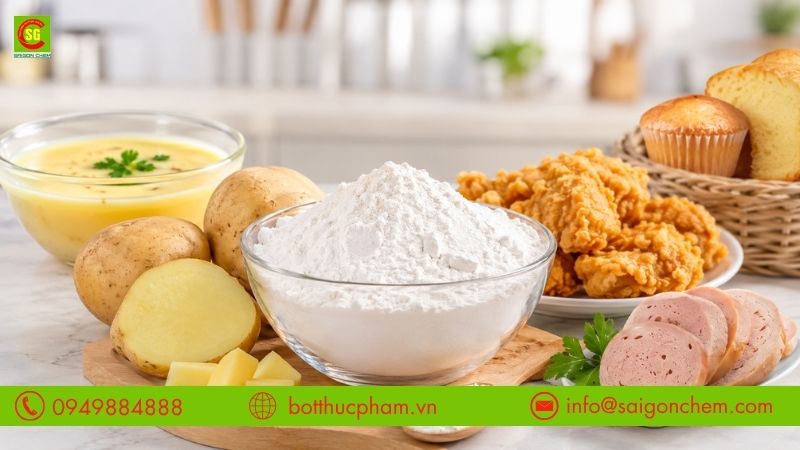 C&ocirc;ng dụng của tinh bột khoai t&acirc;y