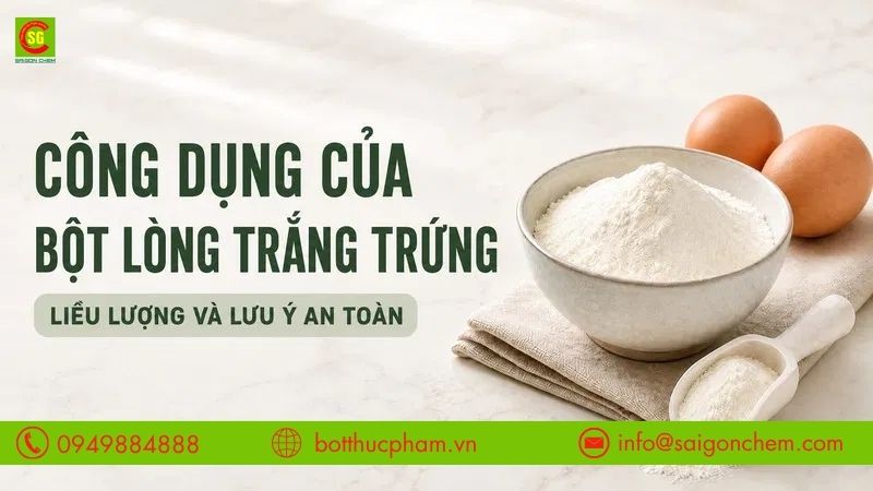 Công Dụng Của Bột Lòng Trắng Trứng: Tính Chất, Cách Dùng A-Z