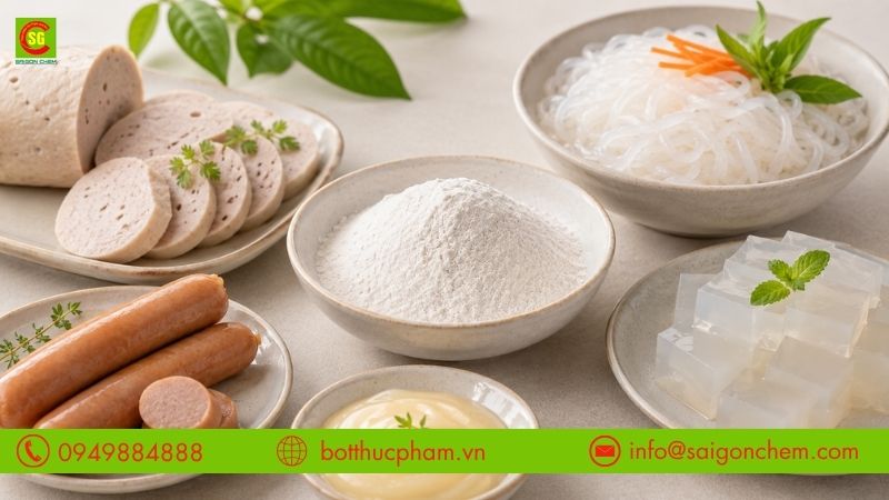 Ứng dụng của Konjac gum trong chế biến thực phẩm