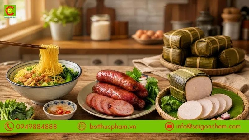 Bột nguy&ecirc;n trứng l&agrave; th&agrave;nh phần quen thuộc trong thực phẩm chế biến sẵn
