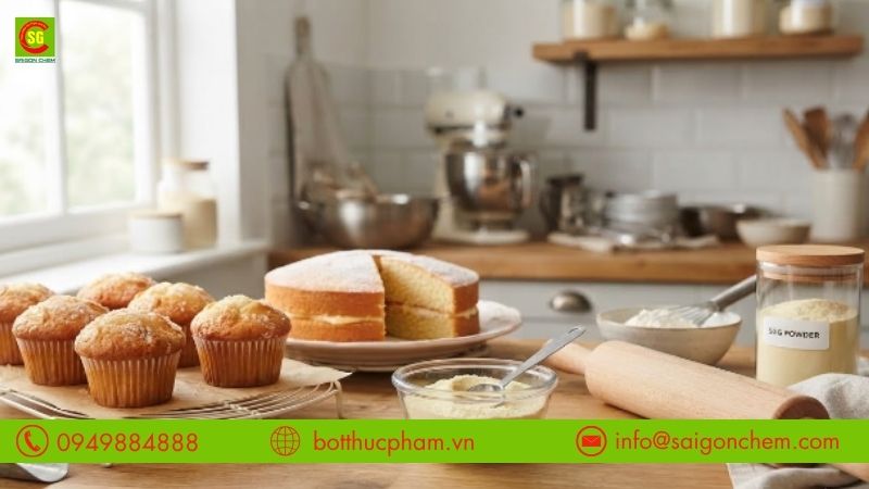 Bột nguy&ecirc;n trứng l&agrave;m b&aacute;nh