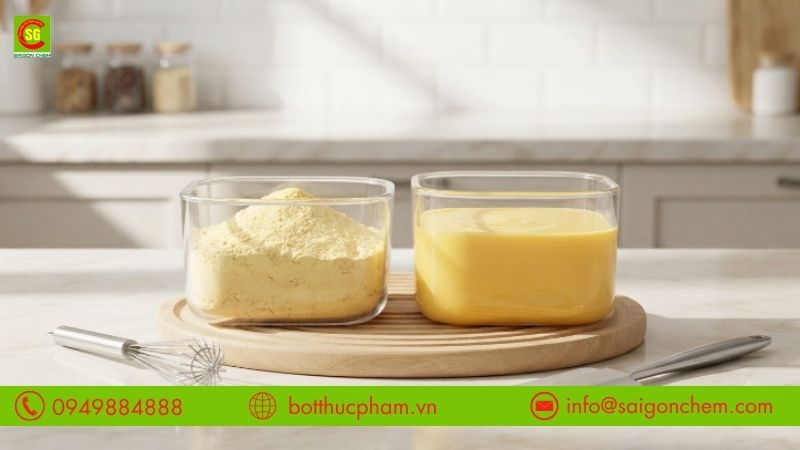 Quy tr&igrave;nh pha trộn bột nguy&ecirc;n trứng đ&uacute;ng tỷ lệ