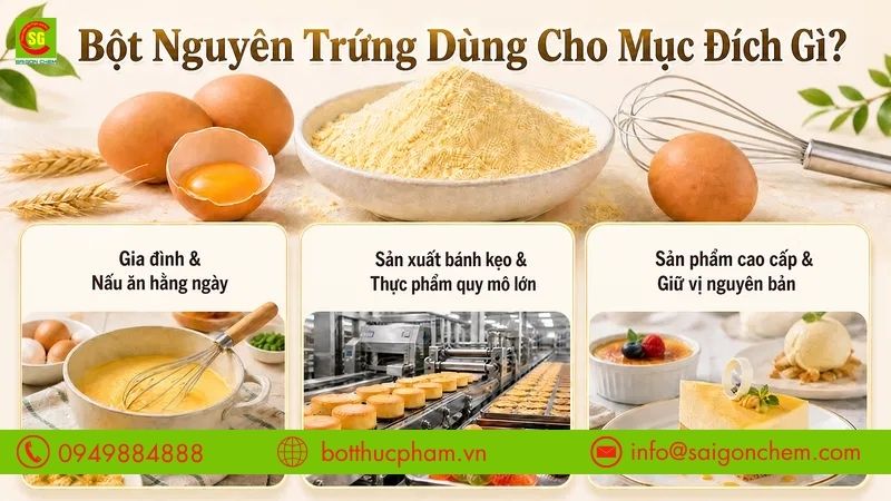 N&ecirc;n x&aacute;c định mục đ&iacute;ch sử dụng trước khi mua whole egg powder