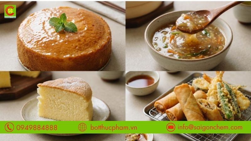 C&ocirc;ng dụng của tinh bột m&igrave; trong chế biến thực phẩm