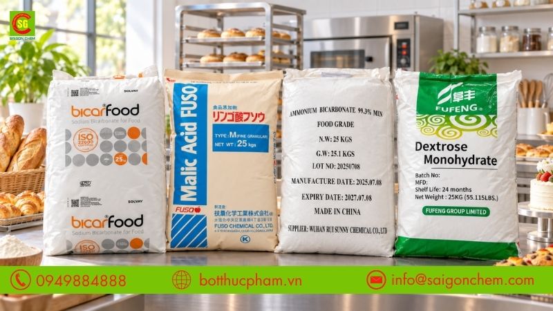Địa chỉ mua phụ gia l&agrave;m b&aacute;nh chất lượng tại TPHCM