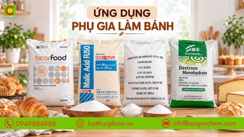 Phụ Gia Gần Gũi: Khám Phá Ứng Dụng Phụ Gia Làm Bánh