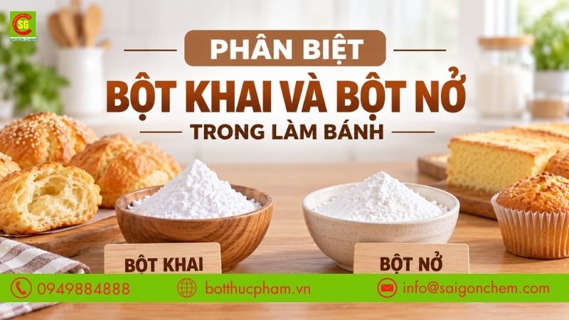 Phân Biệt Bột Khai Và Bột Nở: Cách Dùng Và Ứng Dụng Trong Làm Bánh Truyền Thống