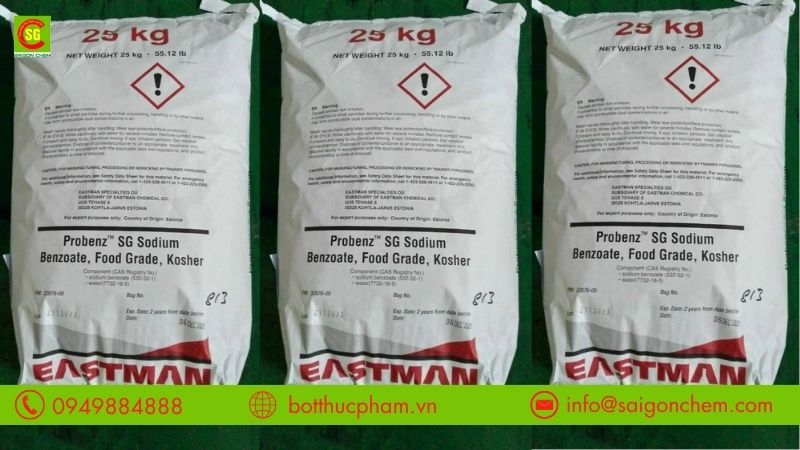 Mua Sodium Benzoate Mỹ chất lượng tại Bột Thực Phẩm TPHCM 