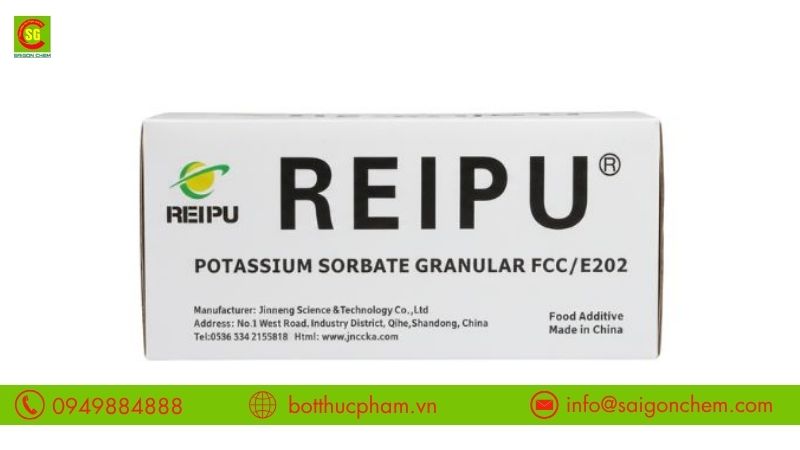 Phụ gia bảo quản Potassium Sorbate E202 được sử dụng phổ biến trong ng&agrave;nh thực phẩm