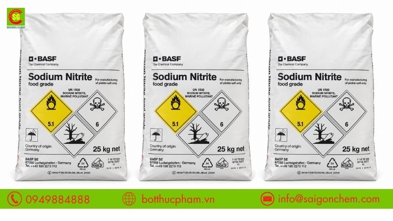 Đặc điểm Sodium Nitrite food grade nhập khẩu Đức