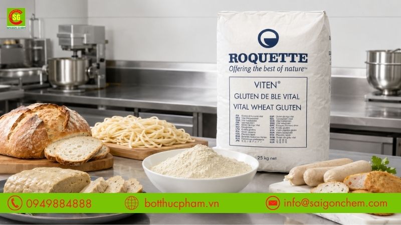Ứng dụng Bột Wheat Gluten Ph&aacute;p trong thực phẩm