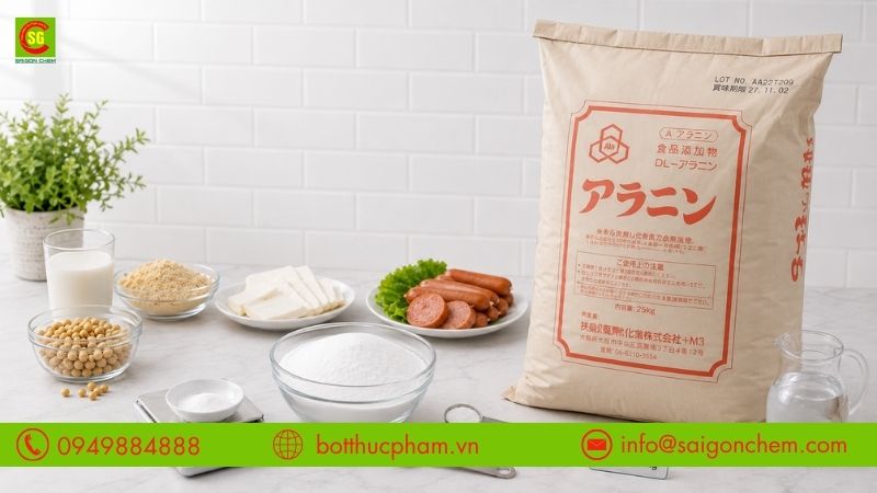 Tỷ lệ sử dụng DL-Alanine trong thực phẩm