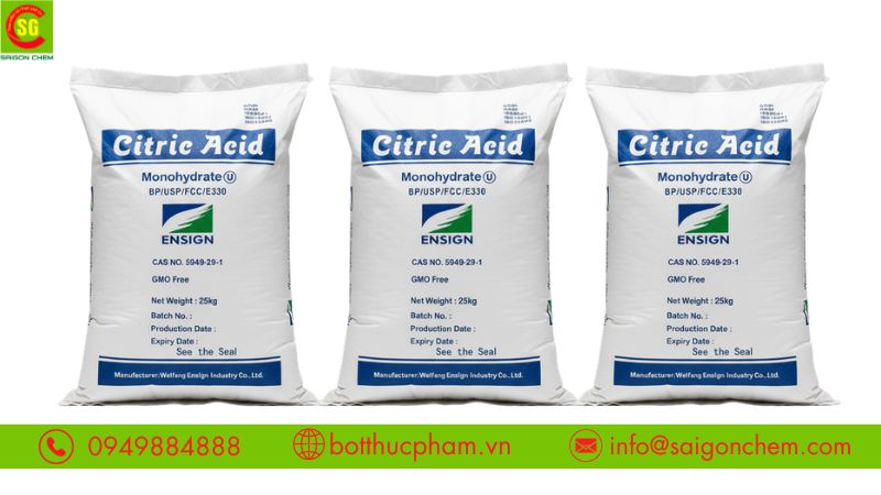 Acid Citric xuất xứ từ Trung Quốc
