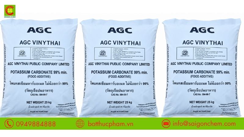 Chất điều chỉnh độ pH Kali Carbonate (K2CO3)