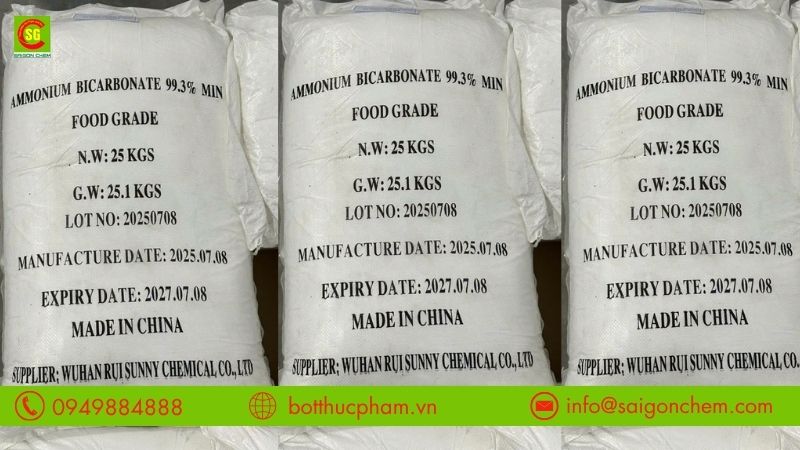 Địa chỉ mua bột khai Ammonium Bicarbonate tại TPHCM