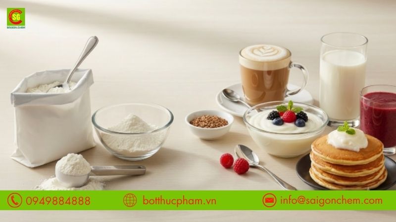 Ứng dụng của bột sữa gầy