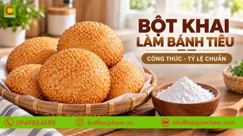Bột Khai Làm Bánh Tiêu: Bí Quyết Để Bánh Xốp Thơm Và Giòn