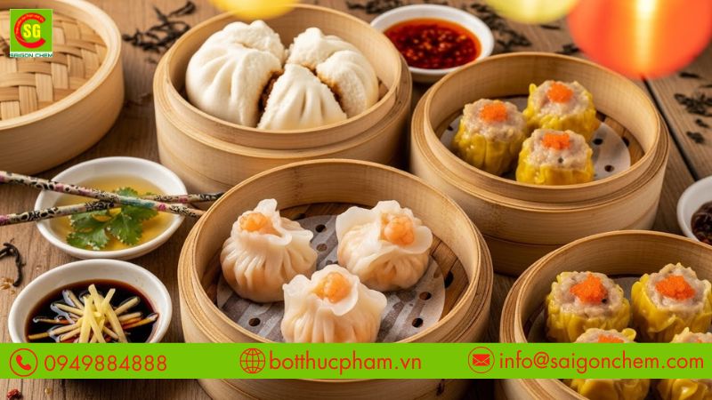 Tạo vỏ trong suốt cho Dimsum