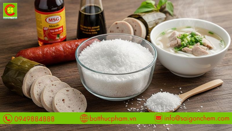 Bột ngọt Fufeng d&ugrave;ng trong chế biến m&oacute;n ăn