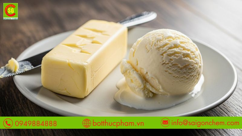 Kiểm tra nhiệt độ khi sử dụng bơ động vật d&ugrave;ng trong kem