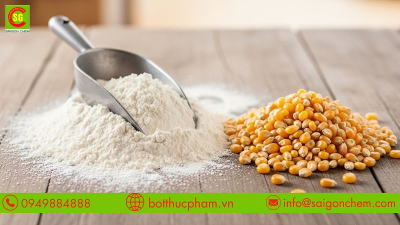 Tinh bột bắp hỗ trợ tạo độ s&aacute;nh, giữ hương vị tự nhi&ecirc;n cho m&oacute;n ăn
