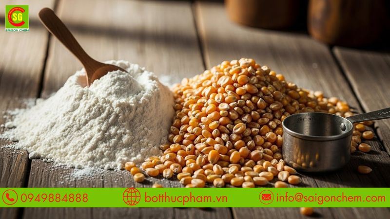 Tinh bột bắp nguy&ecirc;n chất, ph&ugrave; hợp d&ugrave;ng trong thực phẩm