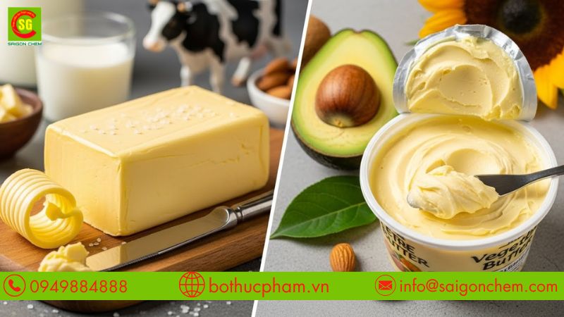 So sánh sự khác nhau giữ bơ động vật và thực vật