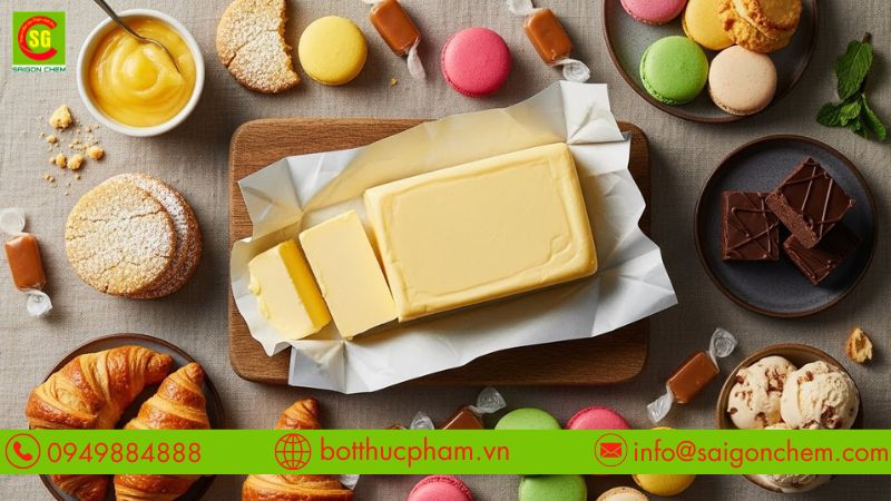 Ứng dụng bơ động vật trong các loại bánh kẹo