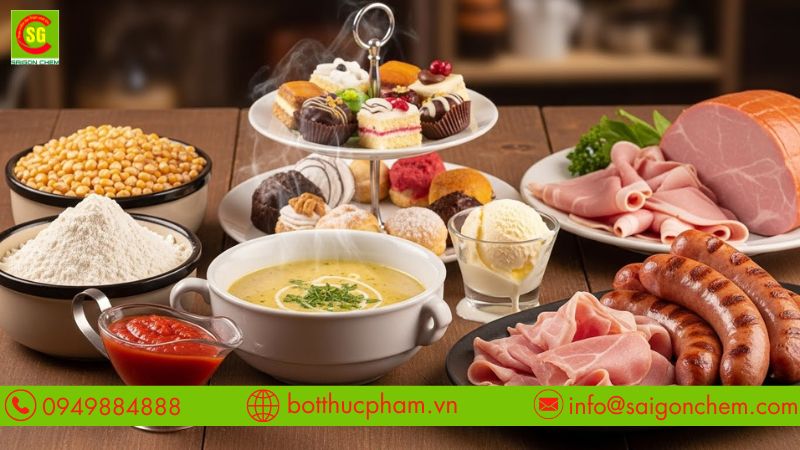 Sản phẩm tạo độ sánh và độ đặc trong các món ăn