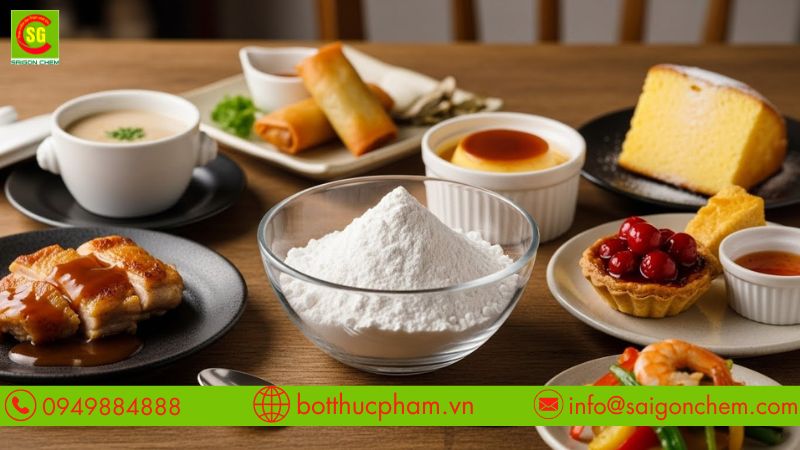 Tinh bột gi&uacute;p m&oacute;n ăn giữ h&igrave;nh dạng
