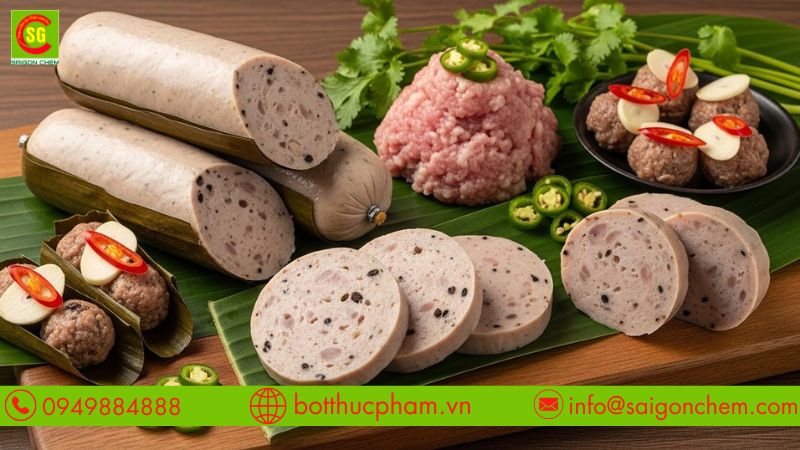 Mì biến tính dùng trong thực phẩm thịt chế biến