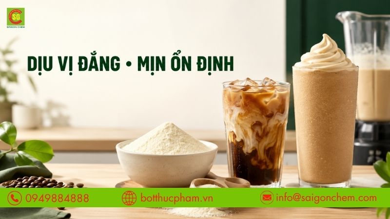 Nguy&ecirc;n liệu gi&uacute;p c&agrave; ph&ecirc; dịu vị đắng v&agrave; đ&aacute; xay giữ kết cấu mịn, ổn định hơn.