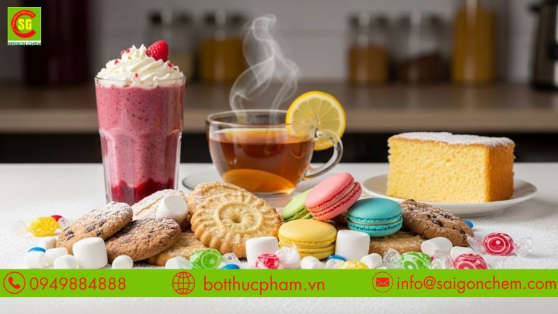 Sorbitol đ&oacute;ng vai tr&ograve; quan trọng trong sản xuất thực phẩm