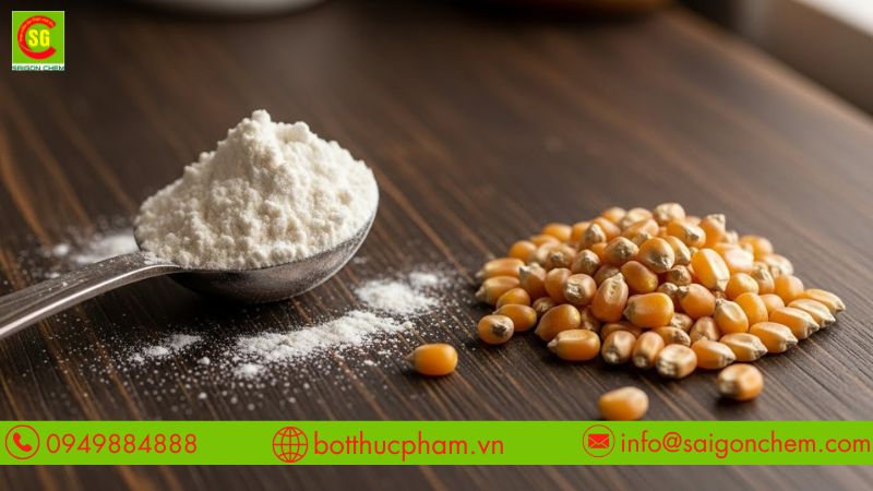Bột bắp gi&uacute;p m&oacute;n ăn r&aacute;o gi&ograve;n, ph&ugrave; hợp cả nấu ăn v&agrave; l&agrave;m b&aacute;nh