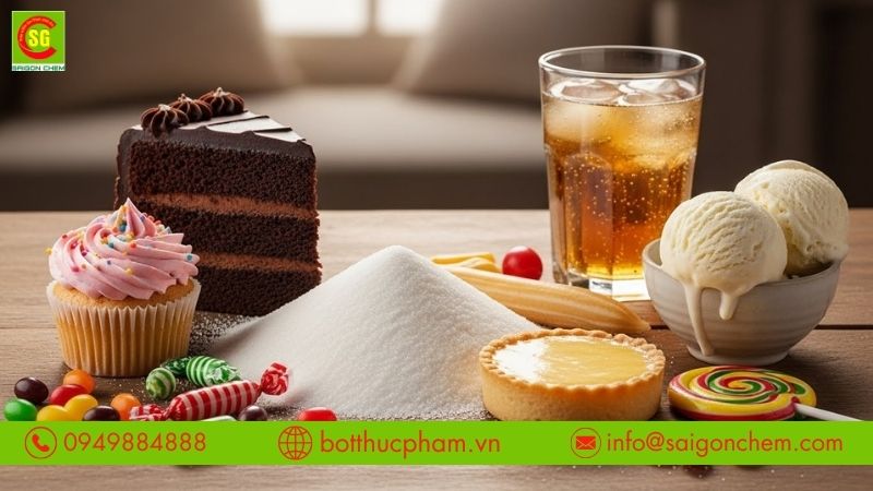 Sorbitol gi&uacute;p giảm lượng đường m&agrave; vẫn giữ vị ngọt dịu