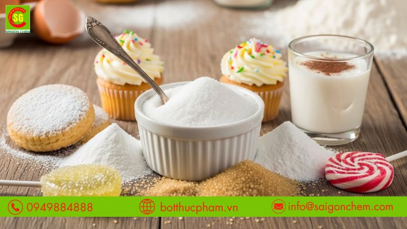 Đường l&agrave;m tăng khả năng h&ograve;a tan v&agrave; duy tr&igrave; kết cấu ổn định